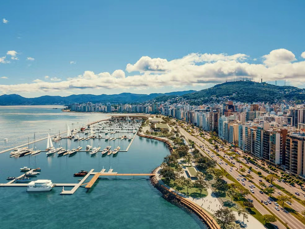 Parque Urbano e Marina Beira-Mar Norte: veja como será a megaobra de R$ 350 milhões em Florianópolis